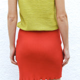 Janet Knit Skirt Poppy Red