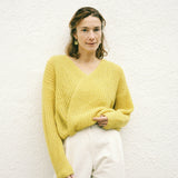 Vega Wrap Cardigan Mustard
