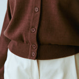 Barranco Knit Cardigan Chocolat