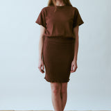 Janet Knit Skirt Chocolat