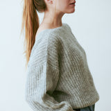 Vega Wrap Cardigan Light Grey