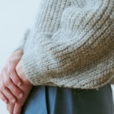 Vega Wrap Cardigan Light Grey