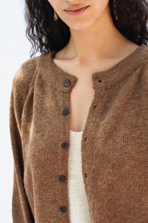 Dolores Knit Cardigan Chocolate